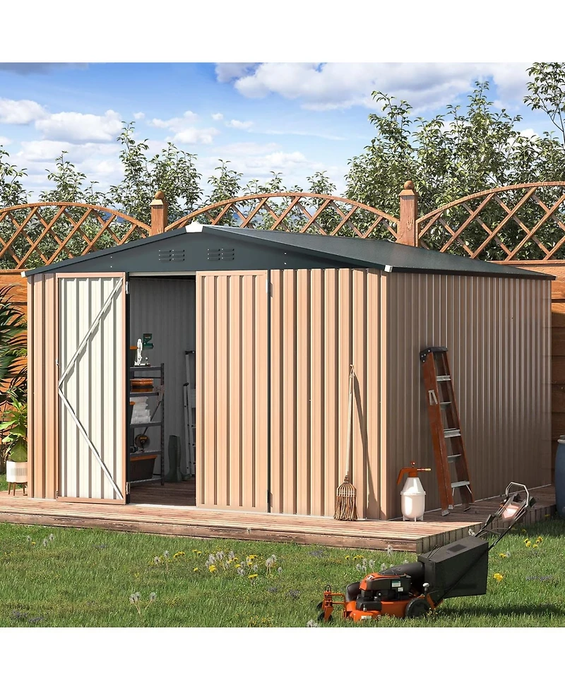 Aecojoy 10'x10' Outdoor Storage Shed