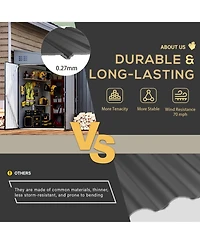 Aecojoy 8'x10' Lean to Shed Outdoor Storage Shed