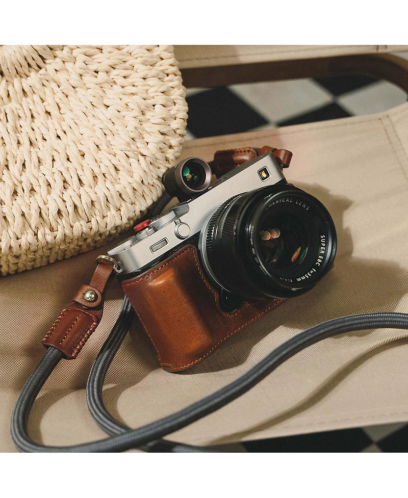 SmallRig Leather Half Case Kit for Fujifilm X-E5 Camera, Brown