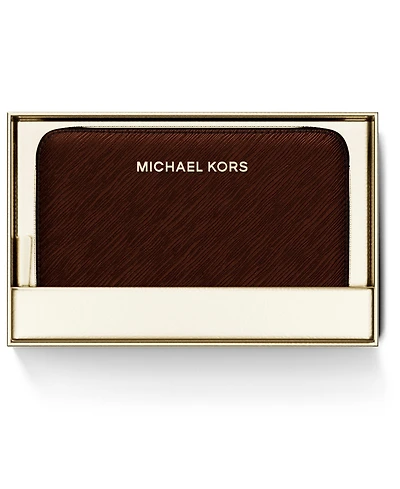 Michael Kors Women's Jet Set Small Zip Around Card Case
