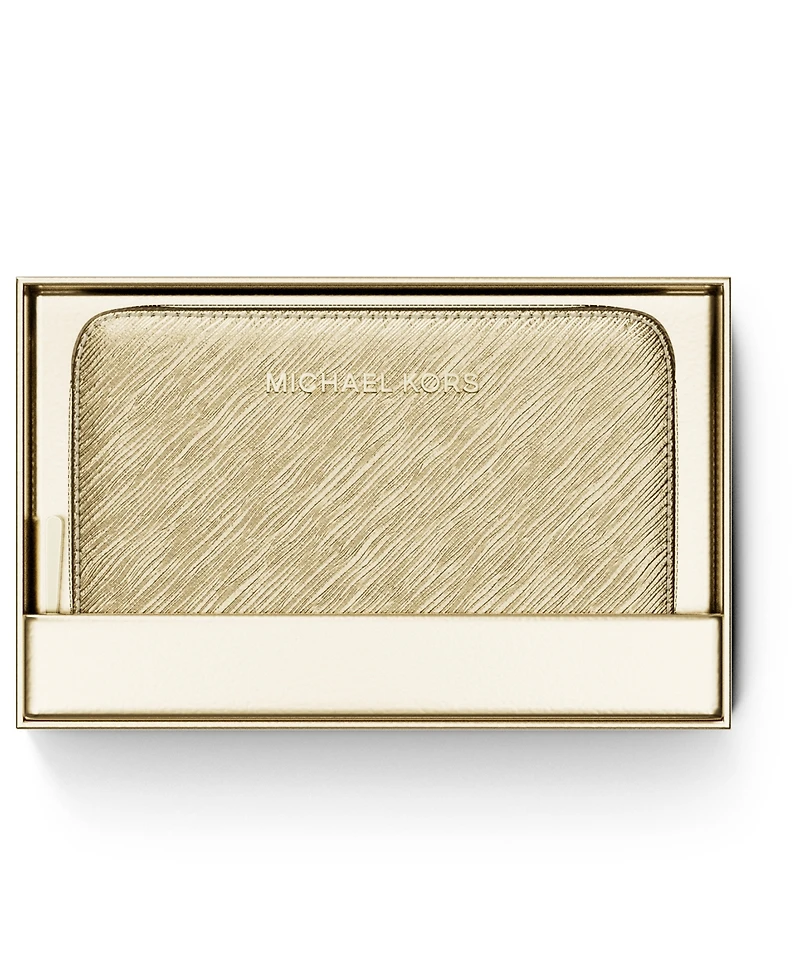 Michael Kors Women's Jet Set Small Zip Around Card Case