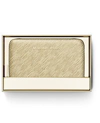 Michael Kors Women's Jet Set Small Zip Around Card Case