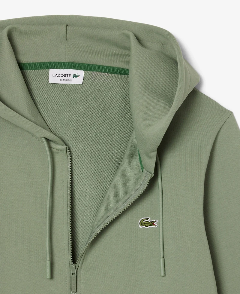 Lacoste Men's Zip-Up Fleece Hoodie