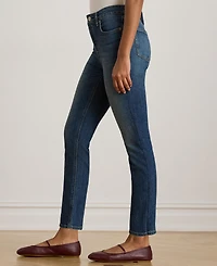 Lauren Ralph Women's High-Rise Straight Ankle Jeans