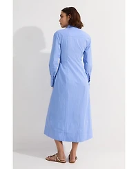 Karen Millen Woven Shirt Midi Dress