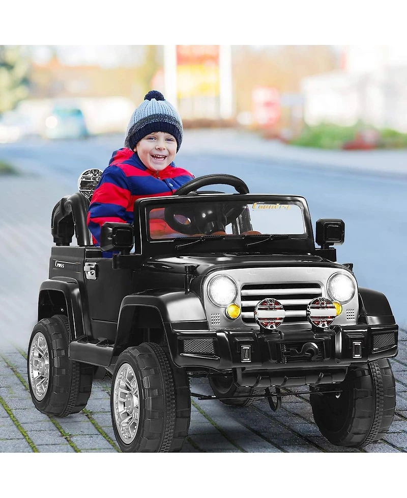 12V MP3 Kids Ride On Truck Car Rc Remote Control with Led Lights Music
