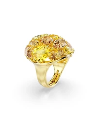 Swarovski Gema Yellow Gold-Tone Plated Cocktail Ring