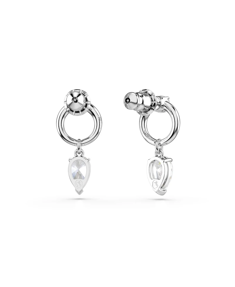 Swarovski Mesmera Rhodium Plated Drop Earrings