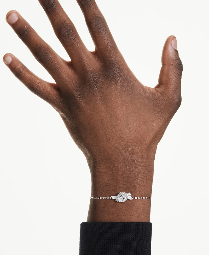 Swaroski Matrix Rhodium Plated Bracelet