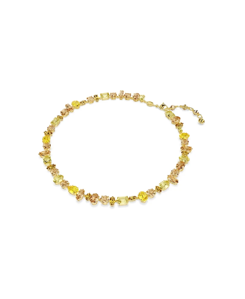 Swarovski Gema Gold-Tone Plated Tennis Necklace