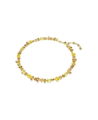 Swarovski Gema Gold-Tone Plated Tennis Necklace