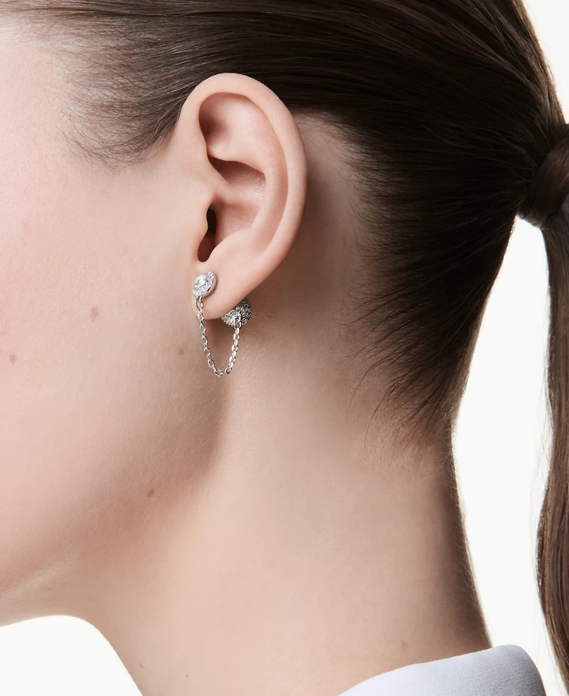 Swarovski Una Angelic Rhodium Plated Drop Earrings