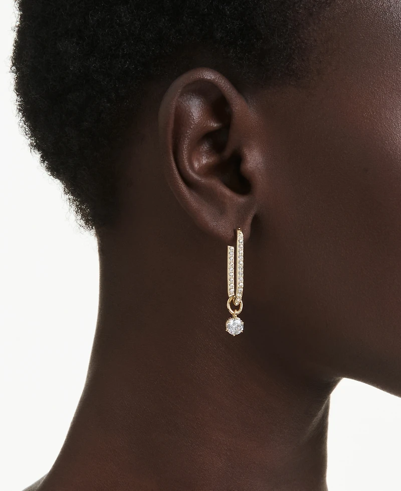 Swarovski Constella Gold-Tone Plated Drop Earrings