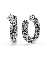 Swarovski Sublima Rhodium Plated Hoop Earrings