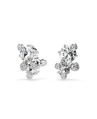 Swarovski Constella Rhodium Plated Stud Earrings