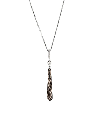 Le Vian Vanilla Diamond (.04 ct. t.w.) & Nude Diamond (.21ct. t.w.) Bar Pendant Necklace in 14K Vanilla Gold