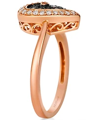 Le Vian Vanilla Diamond and Chocolate Diamond Ring (0.28 ct. t.w.) in 14K Strawberry Gold
