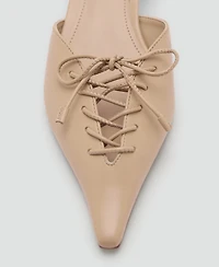 Mango Women's Lace-Up High Heel Shoes