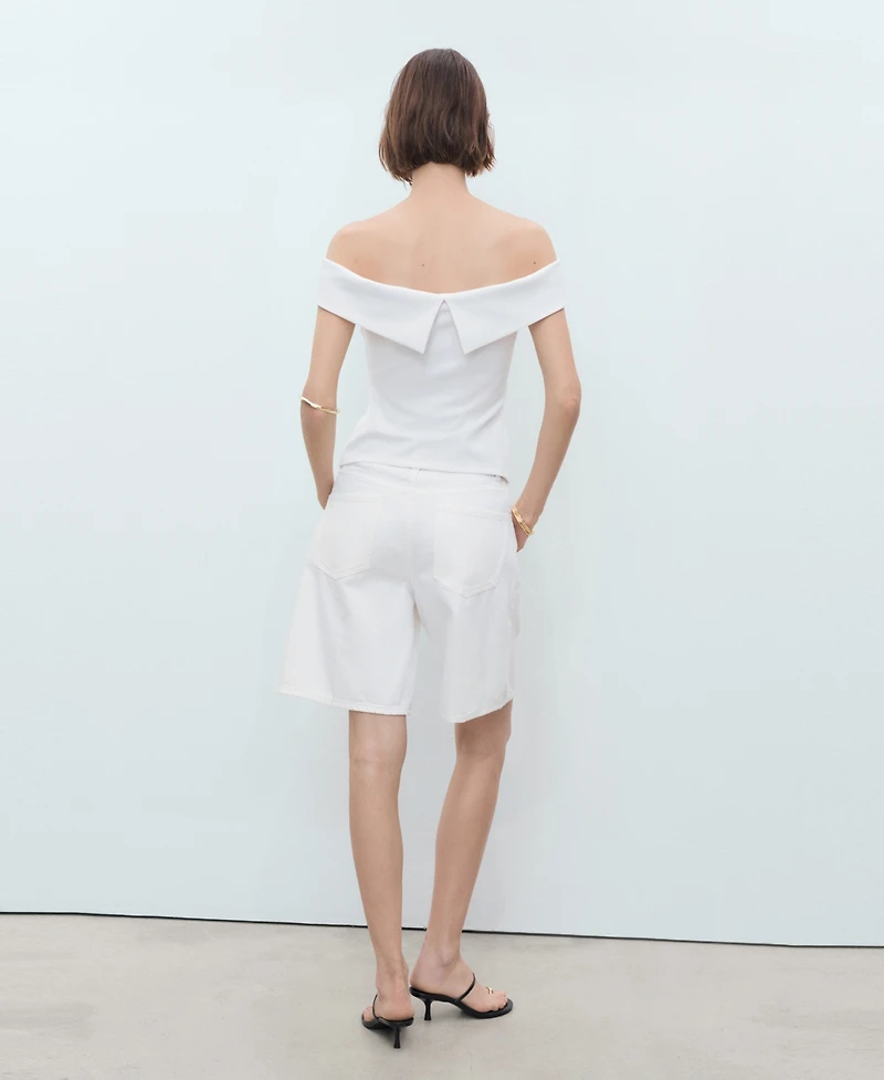 Mango Women's Strapless Top