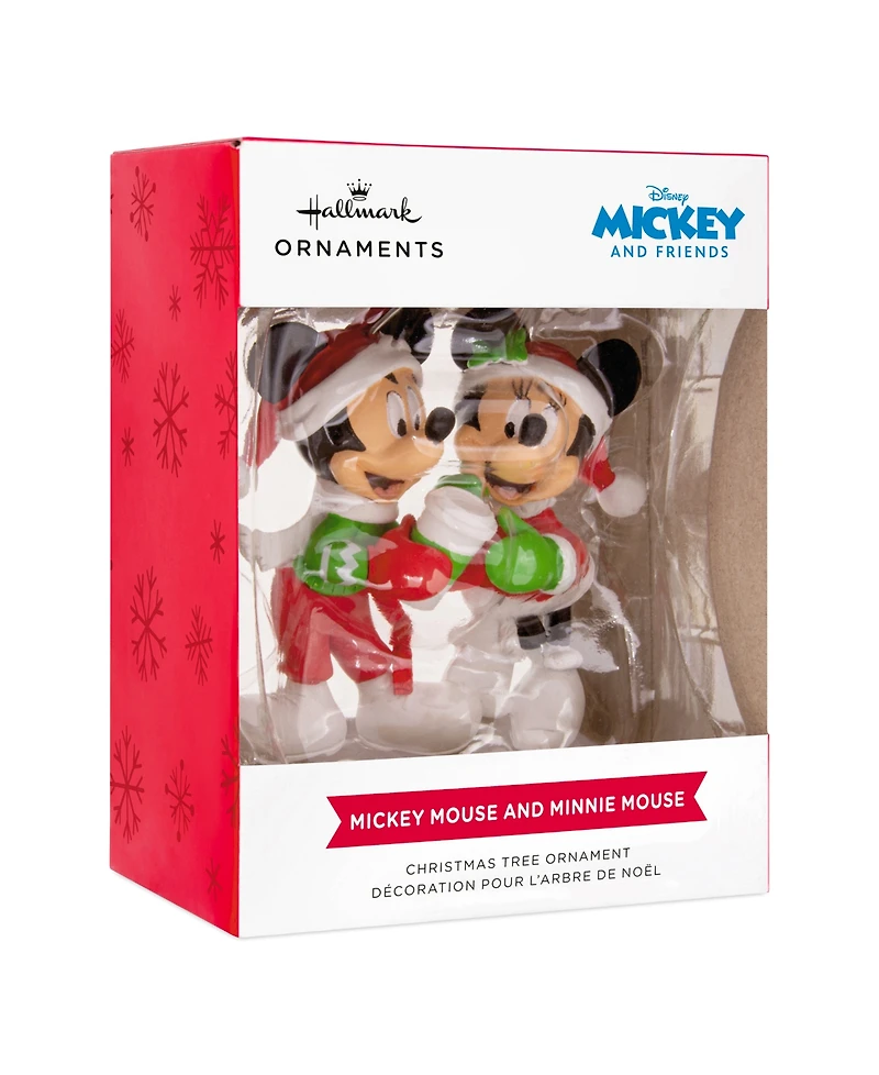 Hallmark Disney Mickey and Minnie Sharing Cocoa Christmas Tree Ornament