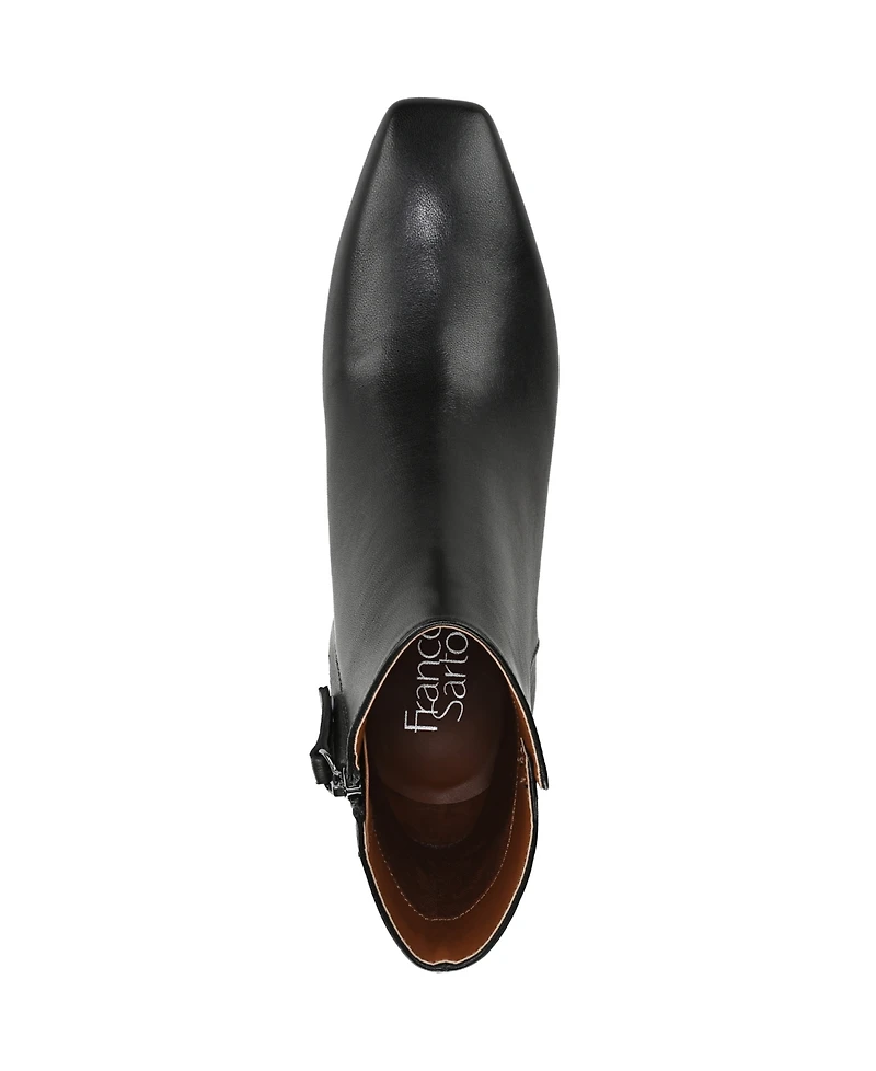 Franco Sarto Women's Luella Square Toe Zip Ankle Boots