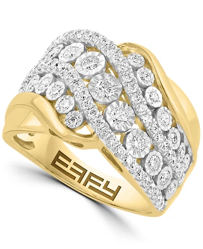 Effy Collection Diamond Ring (3/4 ct.t.w.) in 14k Yellow Gold