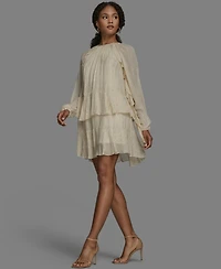 Bcbg Women's Long Sleeve Shift Dress