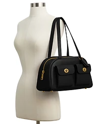 Coach Originals Twin Turnlock Medium Waxed Leather Bag