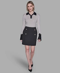 Karl Lagerfeld Paris Women's Long Sleeves Sweater