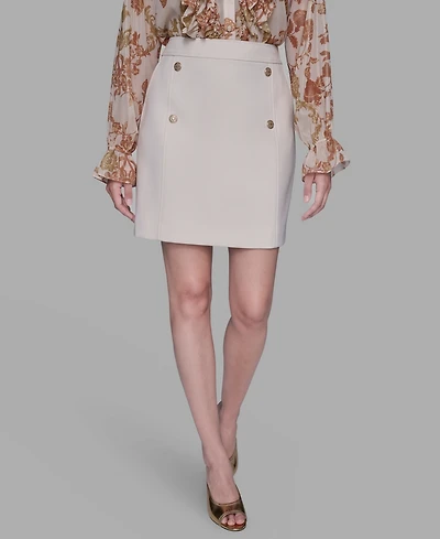 Karl Lagerfeld Paris Women's Button Detail Skirt