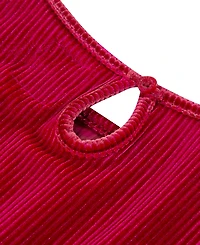 Levi's Toddler Girls 2-Piece Long Sleeve Top and Wide Pants Velour Set