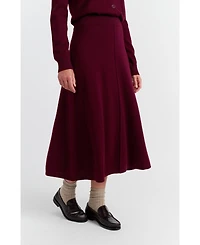 Chinti & Parker Women's Wool Cashmere Midi Skirt