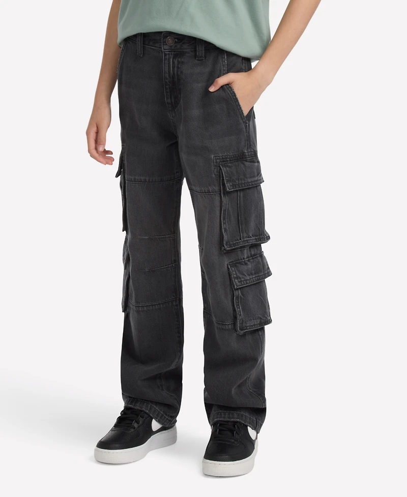 abercrombie kids Boys Baggy Denim Cargo Pants