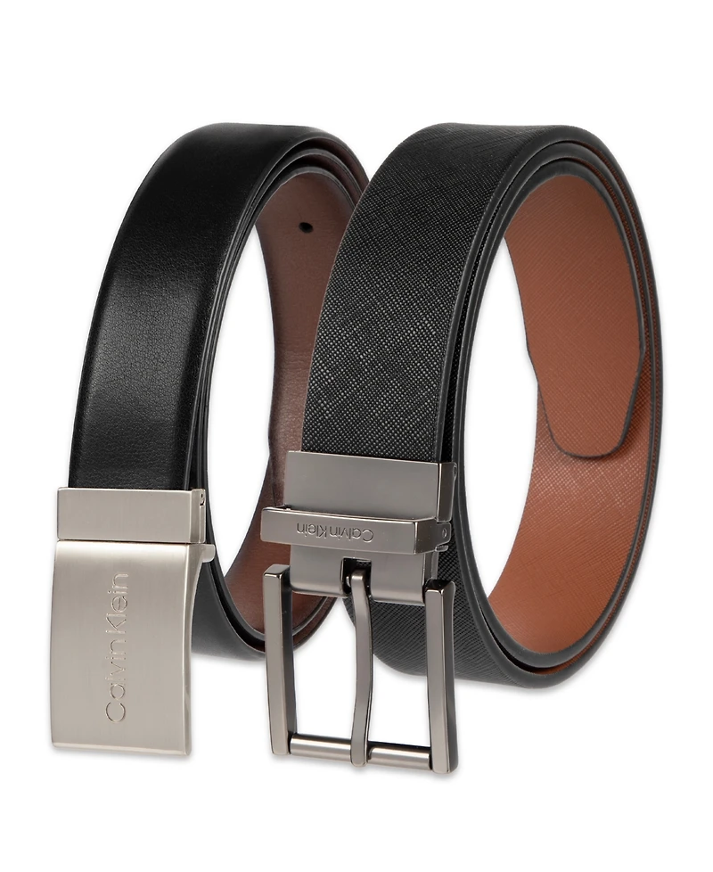 Calvin Klein Men's 2-Piece Belt Gift Set