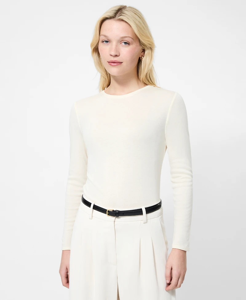 French Connection Women's Knit Long Sleeve Top