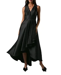 Coast Women's Sleeveless Plunge Waterfall Maxi Dress
