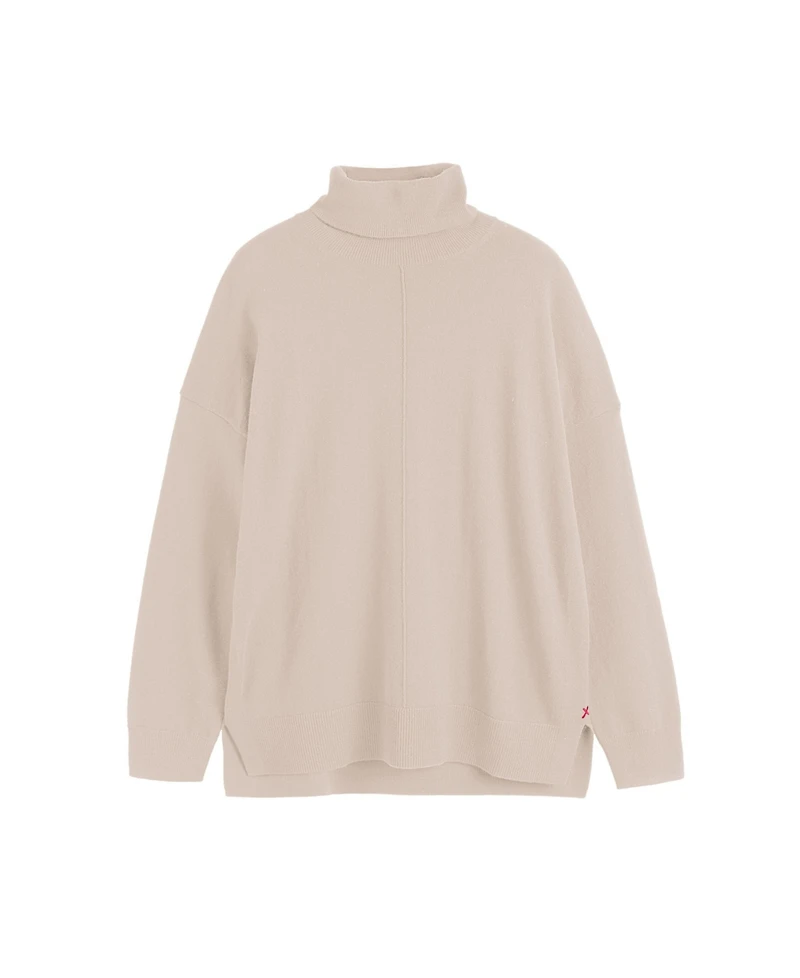 Chinti & Parker Women's Relaxed Roll Neck Wool Cashmere Sweater