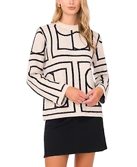 Vince Camuto Women's Geometric Print Top