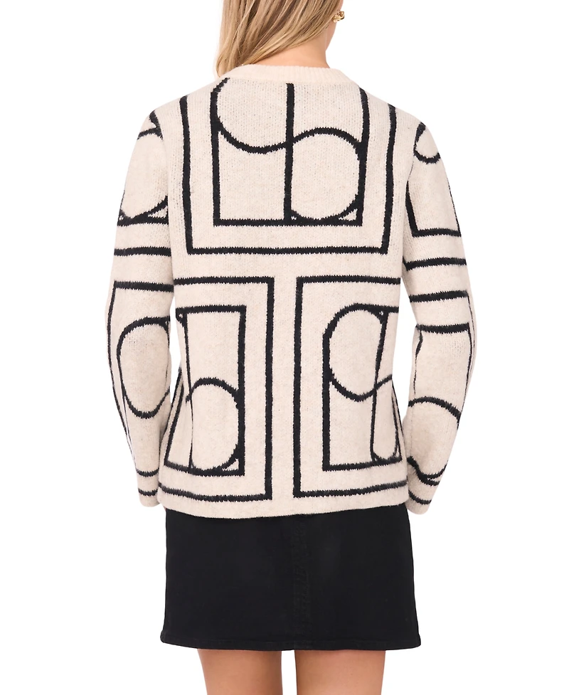 Vince Camuto Women's Geometric Print Top