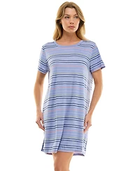 Roudelain Women's Short Sleeve Printed Sleepshirt