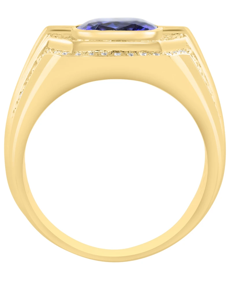Effy Collection Diamond (3/4 ct. t.w.) and Tanzanite (2-7/8 ct. t.w.) Ring in 14K Gold