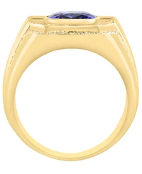 Effy Collection Diamond (3/4 ct. t.w.) and Tanzanite (2-7/8 ct. t.w.) Ring in 14K Gold