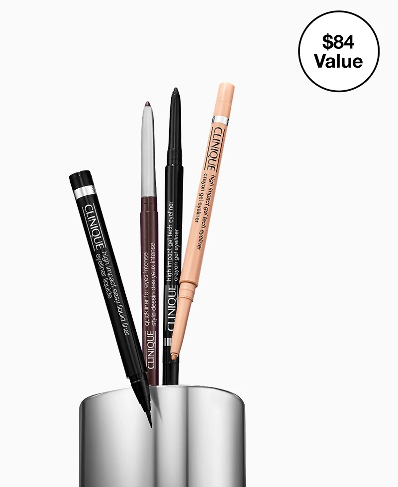 Clinique 4-Piece Ultimate Eye Line-Up Eyeliner Gift Set