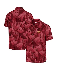 Tommy Bahama Men's Burgundy Washington Commanders Bahama Coast Nuevo Fronds Camp Button-Up Shirt
