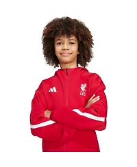 Adidas Big Boys and Girls Red Liverpool 2025/26 Anthem Full-Zip Hoodie