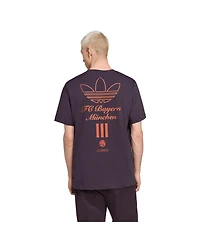 Adidas Men's Black Bayern Munich Terrace Icons Collection Graphic T-Shirt