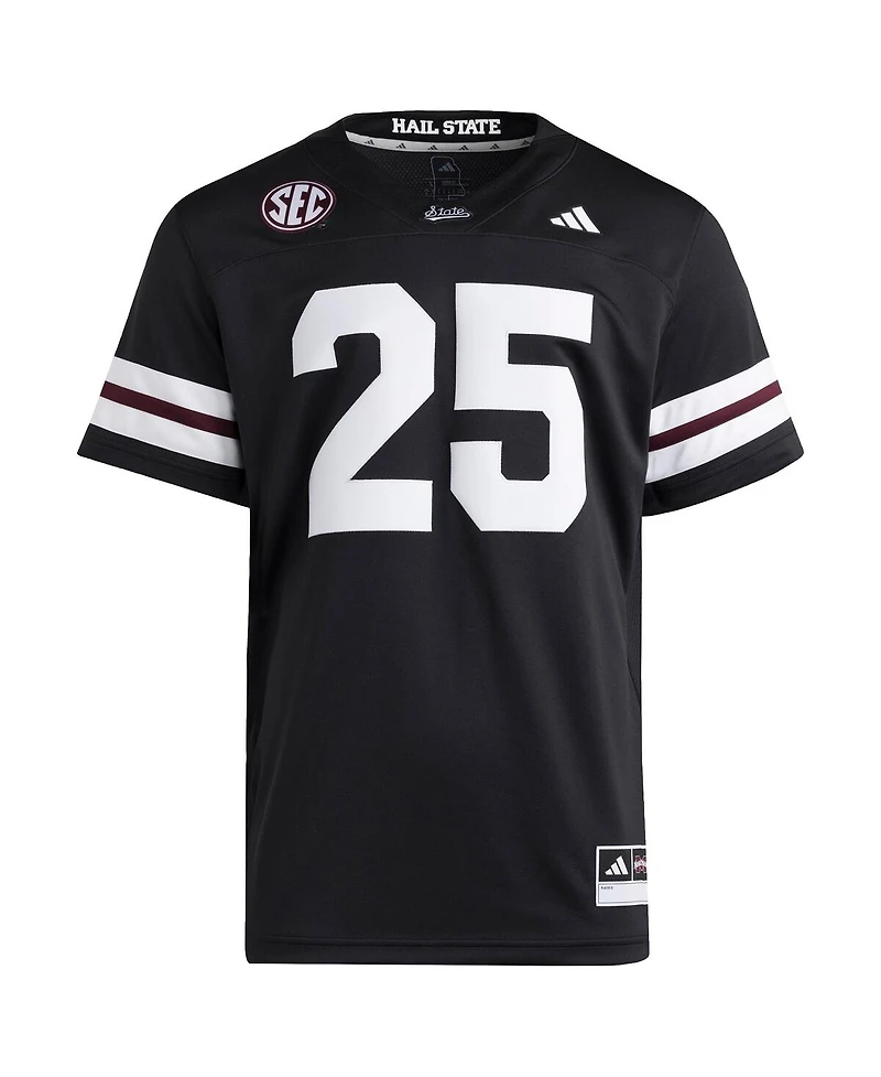 Adidas Men's 25 Black Mississippi State Bulldogs Premier Strategy Jersey