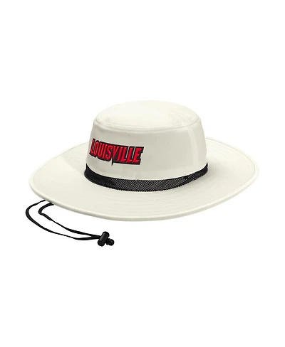 Adidas Men's and Women's Cream Louisville Cardinals Wide Brim Boonie Bucket Hat