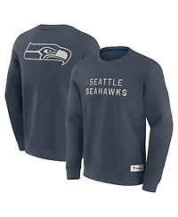 Fanatics Men's Navy Seattle Seahawks Elements Future Ground Lettering Pullover Sweatshirt