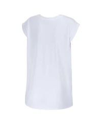 Wear by Erin Andrews Women's White Cincinnati Bengals Checker Muscle Tank Top